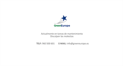 Desktop Screenshot of greeneurope.es